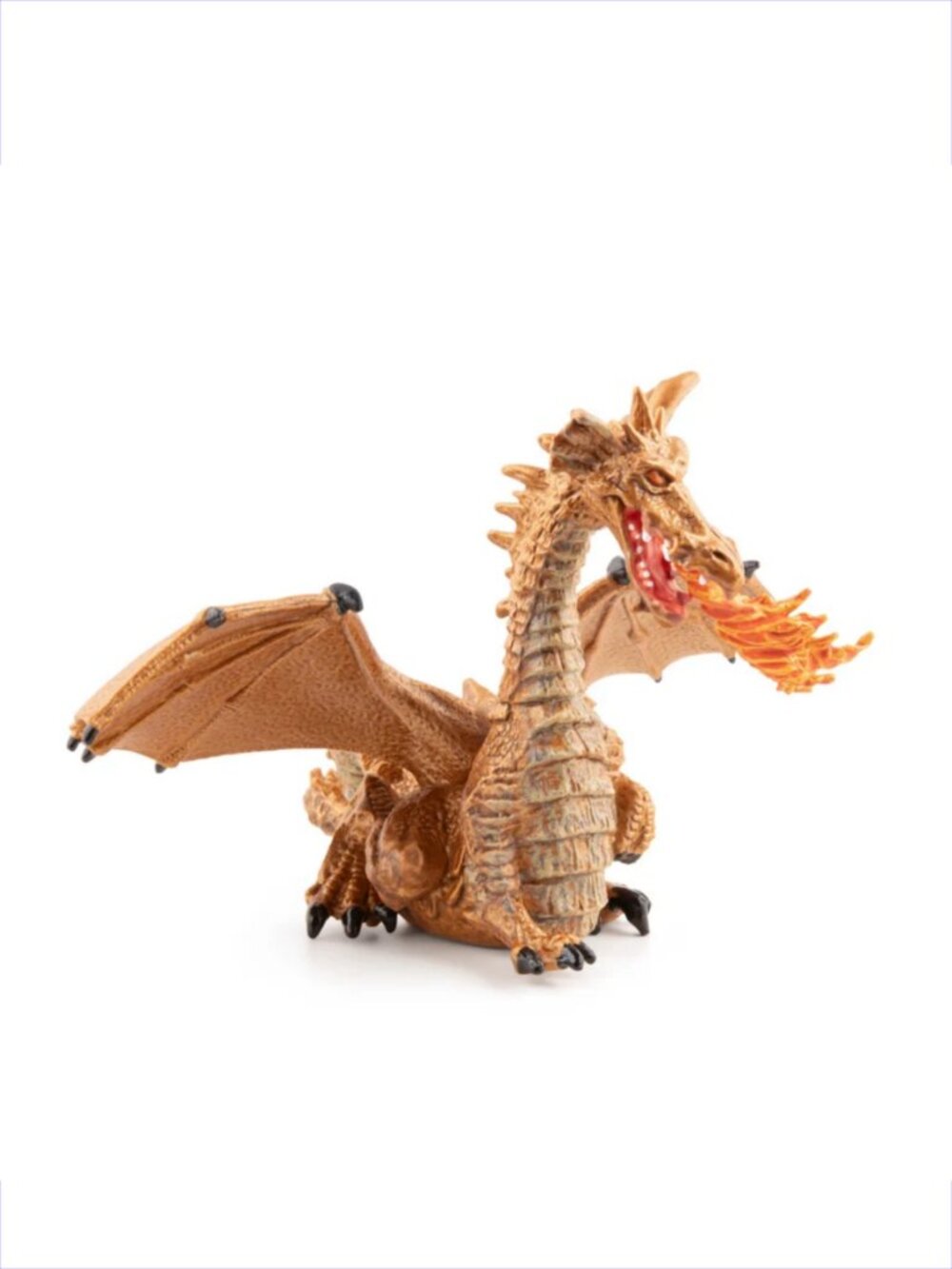 Papo Fantasy Gold Dragon with Flame Figurine New w/Tag Add-On Item Age 3+